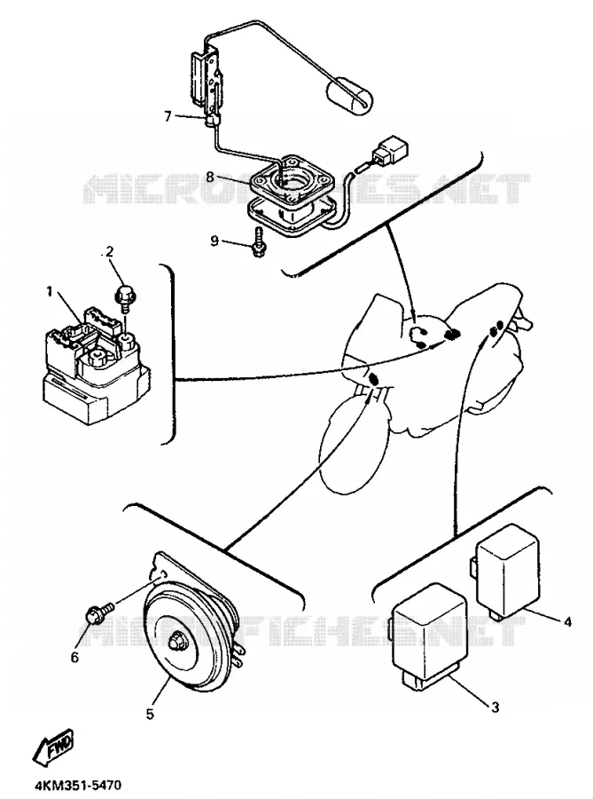 ELECTRICAL 1 Yamaha MOTO 900 1995 DIVERSION  XJ900S