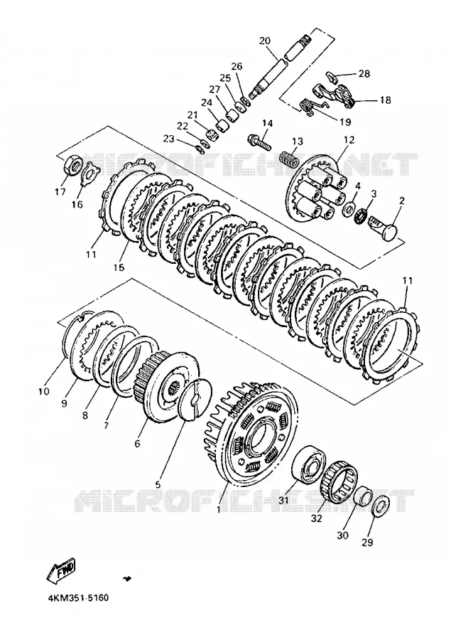 STARTER CLUTCH Yamaha MOTO 900 1995 DIVERSION  XJ900S