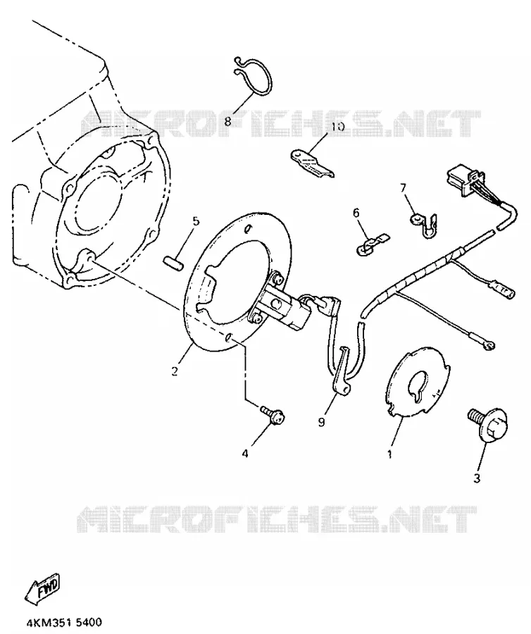 IGNITION PICKUP Yamaha MOTO 900 1995 DIVERSION  XJ900S