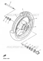 FRONT WHEEL for Yamaha DIVERSION 1995