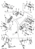 STAND / FOOTREST for Yamaha DIVERSION 1995
