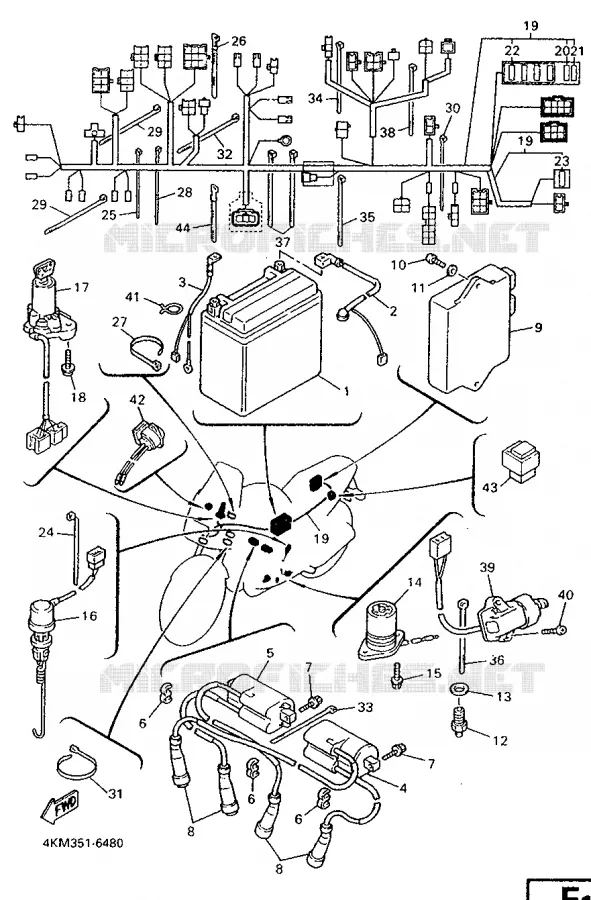 ELECTRICAL 2 Yamaha MOTO 900 1996 DIVERSION  XJ900S