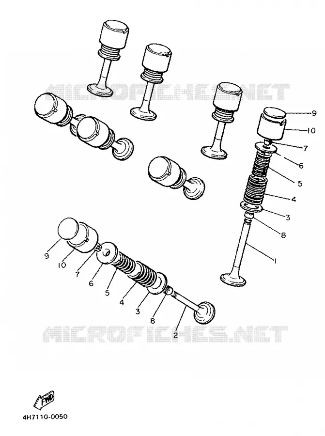 VALVE Yamaha MOTO 900 1997 DIVERSION  XJ900S