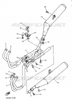 EXHAUST for Yamaha DIVERSION 1998