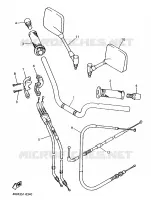 HANDLEBAR & CABLES for Yamaha DIVERSION 1998