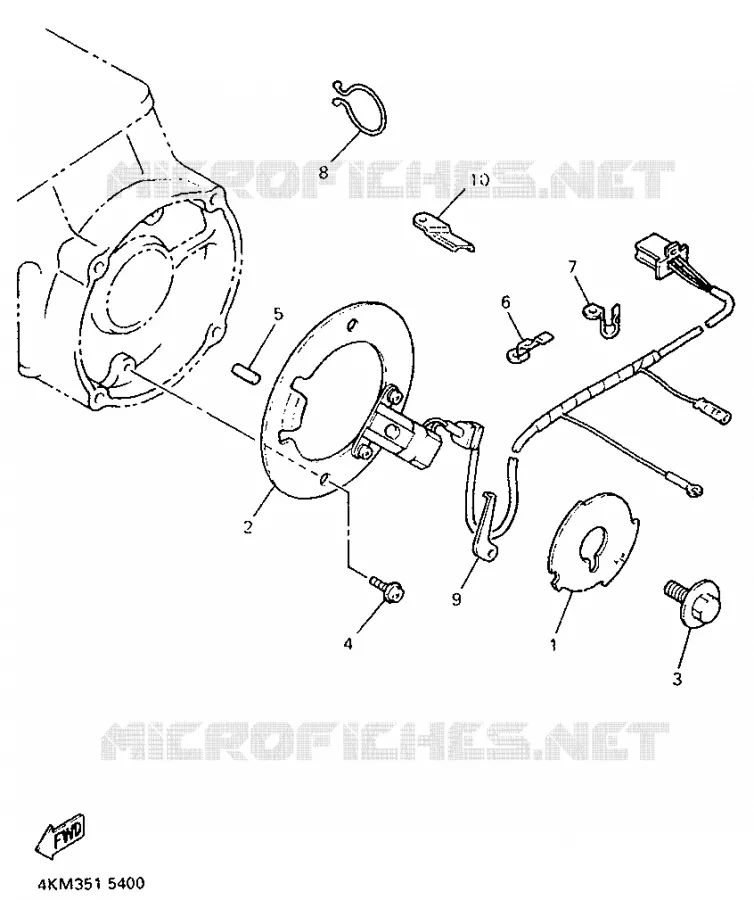 IGNITION PICKUP Yamaha MOTO 900 1998 DIVERSION  XJ900S