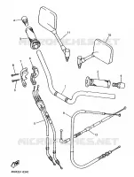 HANDLEBAR & CABLES for Yamaha DIVERSION 1998