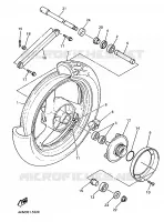 REAR WHEEL for Yamaha DIVERSION 1998
