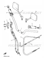 HANDLEBAR & CABLES for Yamaha DIVERSION 1998