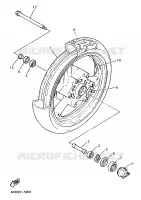 FRONT WHEEL for Yamaha DIVERSION 1998
