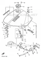 FUEL TANK for Yamaha DIVERSION 1998