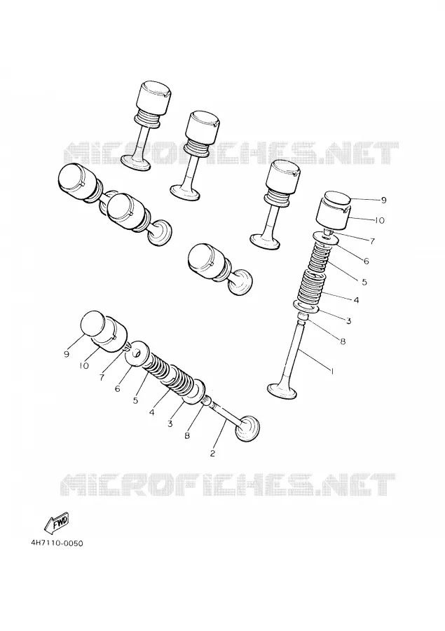 VALVE Yamaha MOTO 900 2000 DIVERSION  XJ900S
