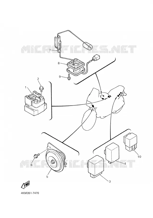 ELECTRICAL 1 Yamaha MOTO 900 2000 DIVERSION  XJ900S