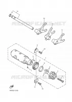 GEAR SHIFT SELECTOR DRUM / FORKS for Yamaha DIVERSION 2000
