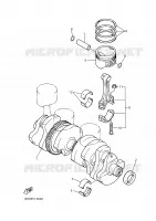 CRANKSHAFT / PISTON for Yamaha DIVERSION 2000
