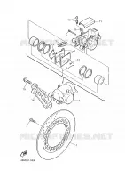 REAR BRAKE CALIPER for Yamaha DIVERSION 2000