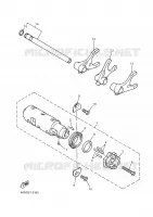 GEAR SHIFT SELECTOR DRUM / FORKS for Yamaha DIVERSION 2000