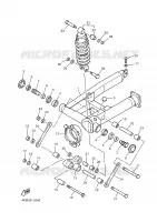 SWINGARM / SHOCK ABSORBER for Yamaha DIVERSION 2000