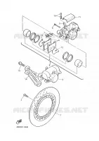 REAR BRAKE CALIPER for Yamaha DIVERSION 2000