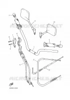 HANDLEBAR & CABLES for Yamaha DIVERSION 2000