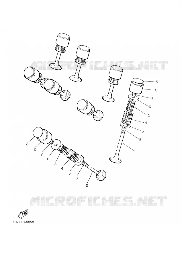 VALVE Yamaha MOTO 900 2000 DIVERSION  XJ900S