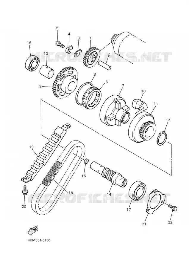 STARTER MOTOR Yamaha MOTO 900 2002 DIVERSION  XJ900S