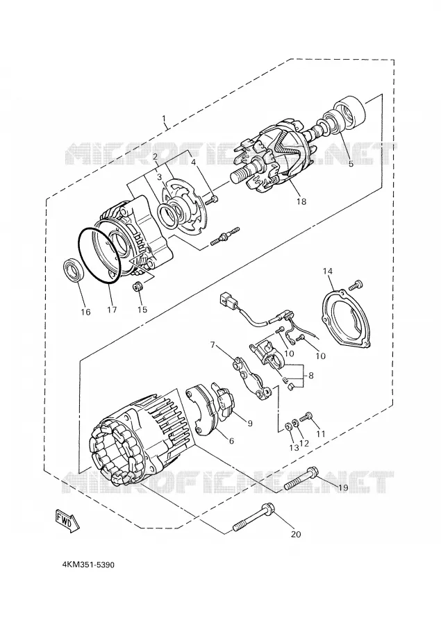 IGNITION Yamaha MOTO 900 2002 DIVERSION  XJ900SP