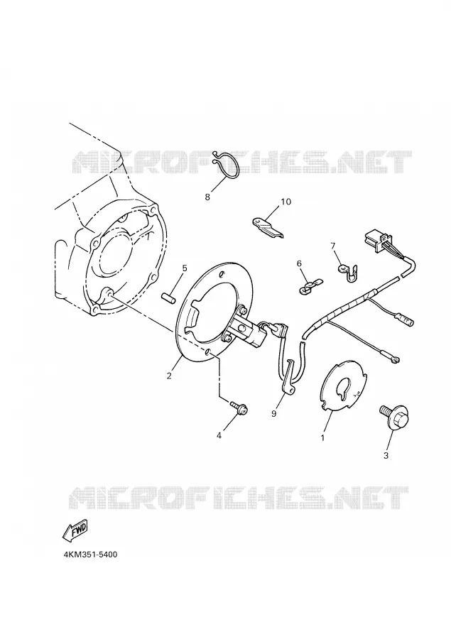IGNITION PICKUP Yamaha MOTO 900 2002 DIVERSION  XJ900SP