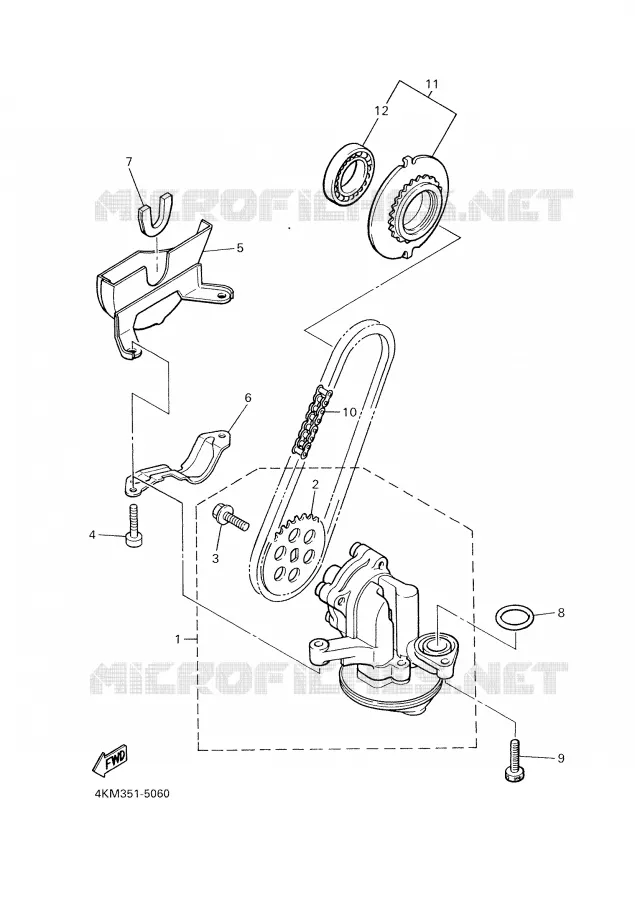 OIL PUMP Yamaha MOTO 900 2002 DIVERSION  XJ900SP