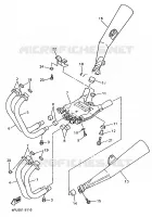EXHAUST for Yamaha XJR 1995