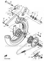 REAR SHOCK ABSORBER for Yamaha XJR 1996