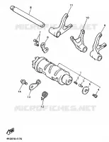 GEAR SHIFT SELECTOR DRUM / FORKS for Yamaha XJR 1997
