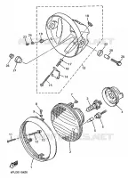 HEADLIGHT for Yamaha XJR 1997