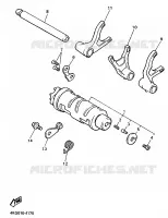 GEAR SHIFT SELECTOR DRUM / FORKS for Yamaha XJR 1997