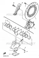 REAR BRAKE CALIPER for Yamaha XJR 1997