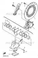REAR BRAKE CALIPER for Yamaha XJR 1997