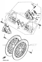 FRONT BRAKE CALIPER for Yamaha XJR 1997