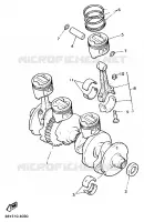 CRANKSHAFT / PISTON for Yamaha XJR 1997