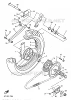 REAR WHEEL for Yamaha XJR 1997