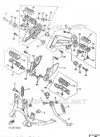 STAND / FOOTREST for Yamaha XJR 1997