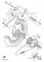 REAR WHEEL for Yamaha XJR 1997
