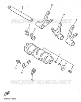 GEAR SHIFT SELECTOR DRUM / FORKS for Yamaha XJR 1998