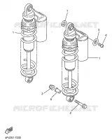 REAR SHOCK ABSORBER for Yamaha XJR 1998
