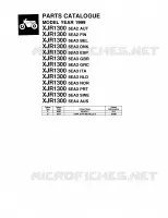 CATALOGUE for Yamaha XJR 1999