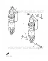REAR SHOCK ABSORBER for Yamaha XJR 1999