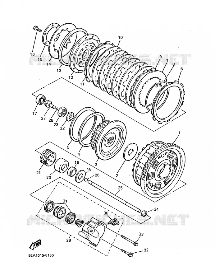 STARTER CLUTCH Yamaha MOTO 1300 1999 XJR  XJR1300