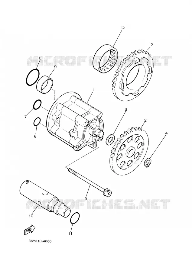 OIL PUMP Yamaha MOTO 1300 2000 XJR  XJR1300