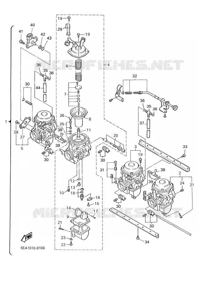 CARBURETOR Yamaha MOTO 1300 2000 XJR  XJR1300