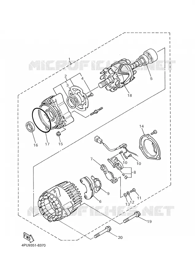 IGNITION Yamaha MOTO 1300 2001 XJR  XJR1300