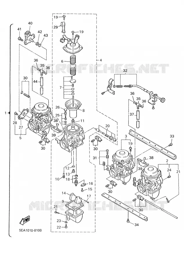 CARBURETOR Yamaha MOTO 1300 2001 XJR  XJR1300